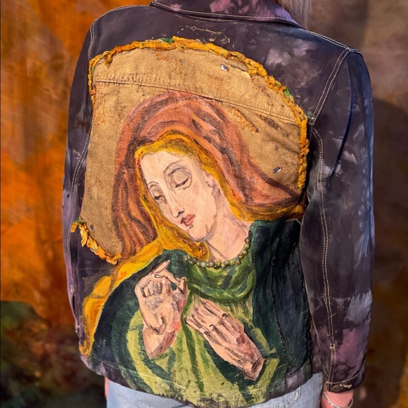 Hand Painted St. Mary Jacket - Picture 7 of 9